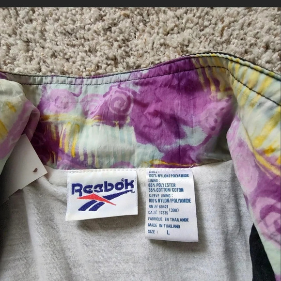 Reebok vintage windbreaker jacket L Y2K - Picture 4 of 4